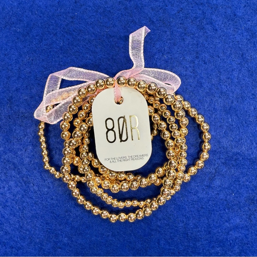 8 Other Reasons Bubble beaded Bracelet Set, NWT